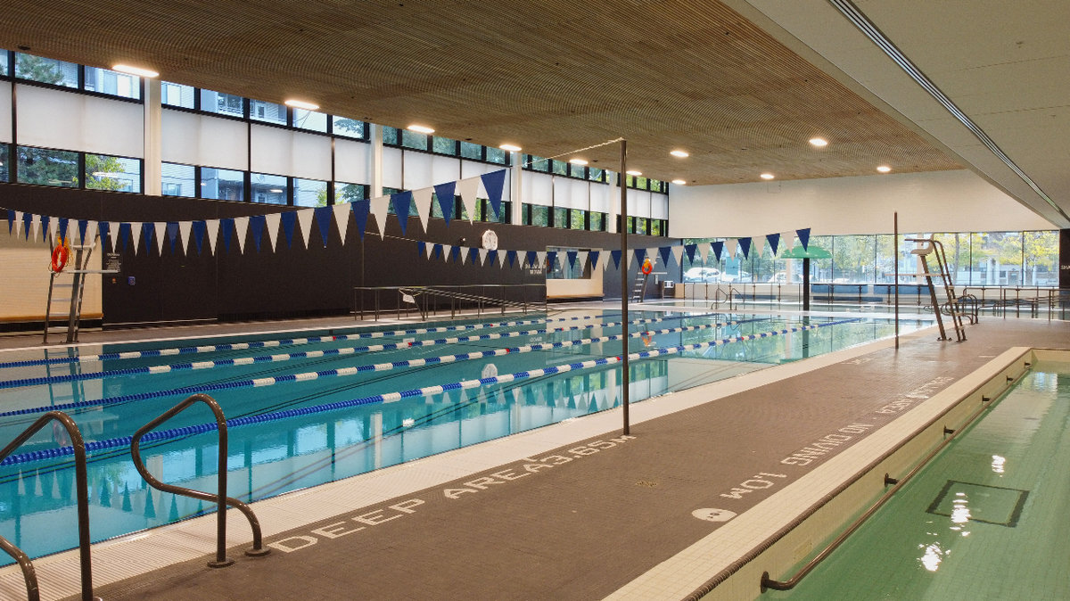 Indoor lap pool at the Wellesley Community Centre